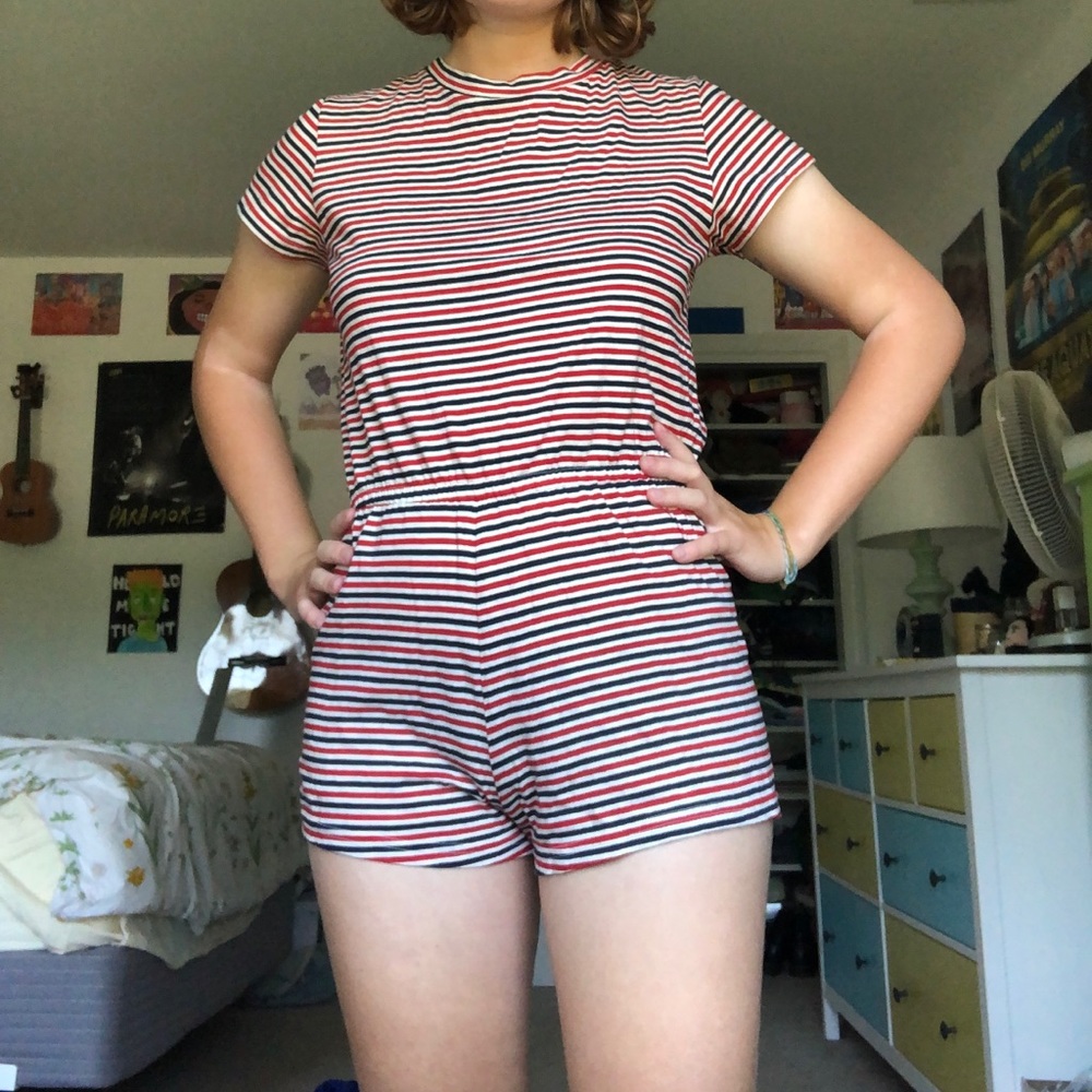 American Apparel Striped Romper